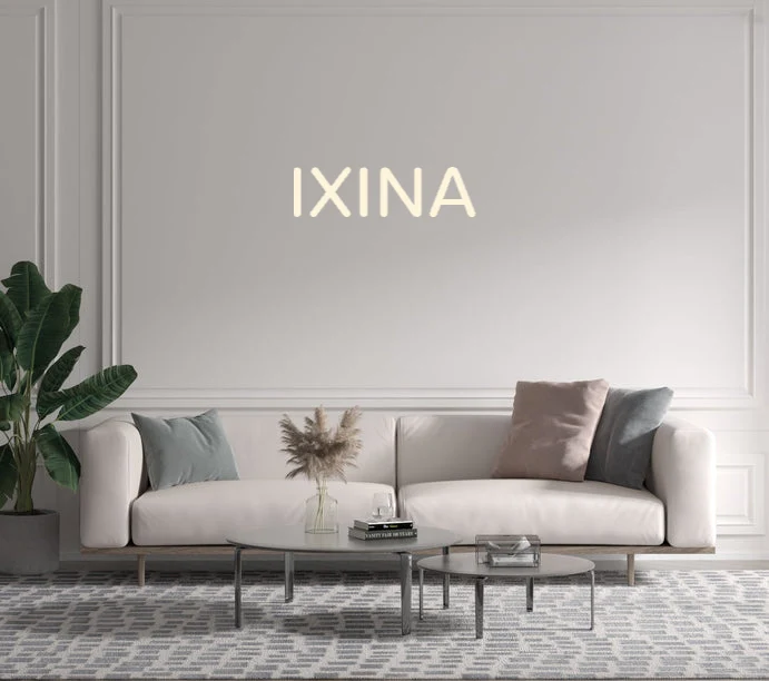 Custom text: IXINA