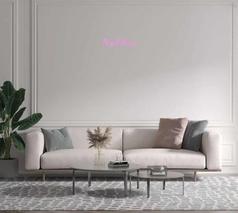 Custom text: Nail Bar