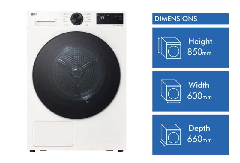 LG 8kg Series 3 AI Heat Pump Dryer