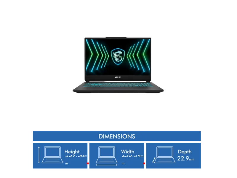 MSI Cyborg Black Edition 15.6" i5 16GB 512GB RTX4050 6GB Gaming Laptop