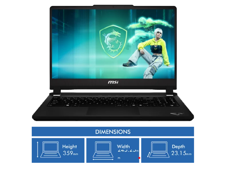 MSI Cyborg 15.6" i5 16GB 512GB RTX5050 8GB Gaming Laptop