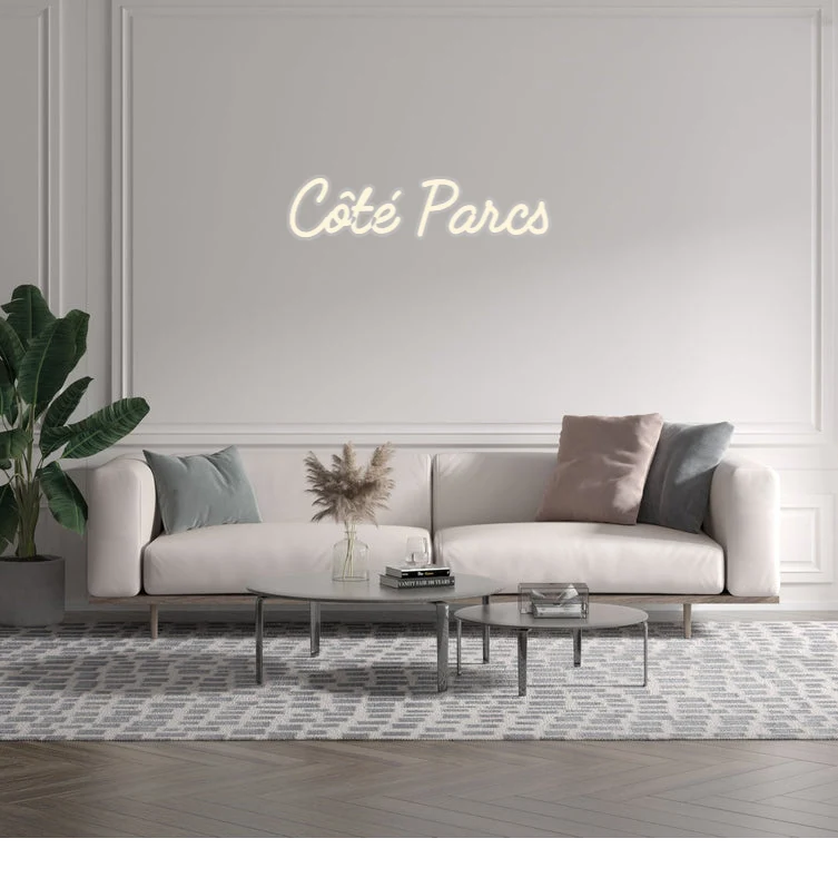 Custom text: Côté Parcs