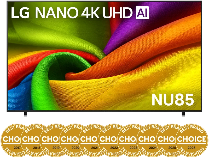 LG 98" NU855B NANO 4K UHD AI Smart TV 2026