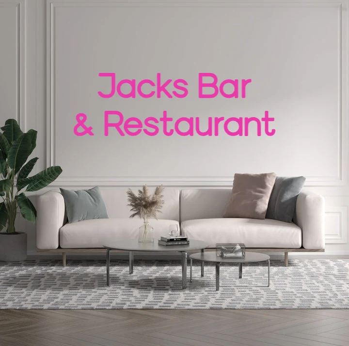 Custom text: Jacks Bar & Restaurant