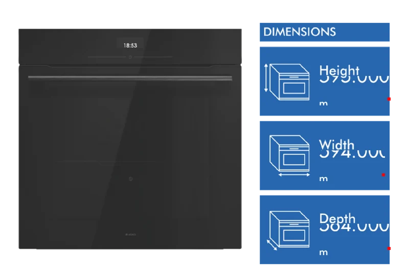 ASKO Essence 60cm Pyrolytic Oven, Black Glass
