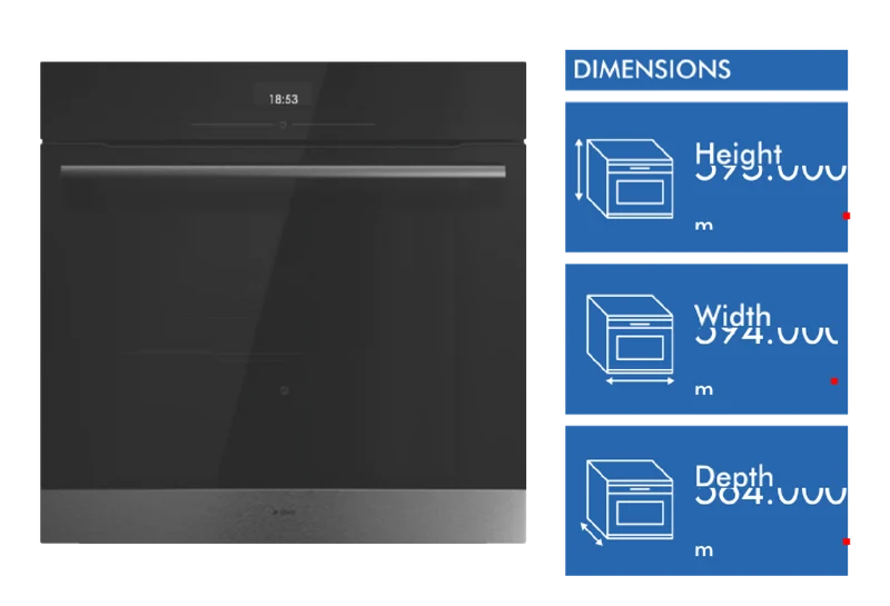 ASKO Essence 60cm Pyrolytic Oven, Stainless Steel