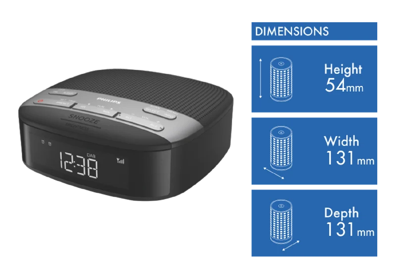 Philips DAB+ & FM Alarm Clock