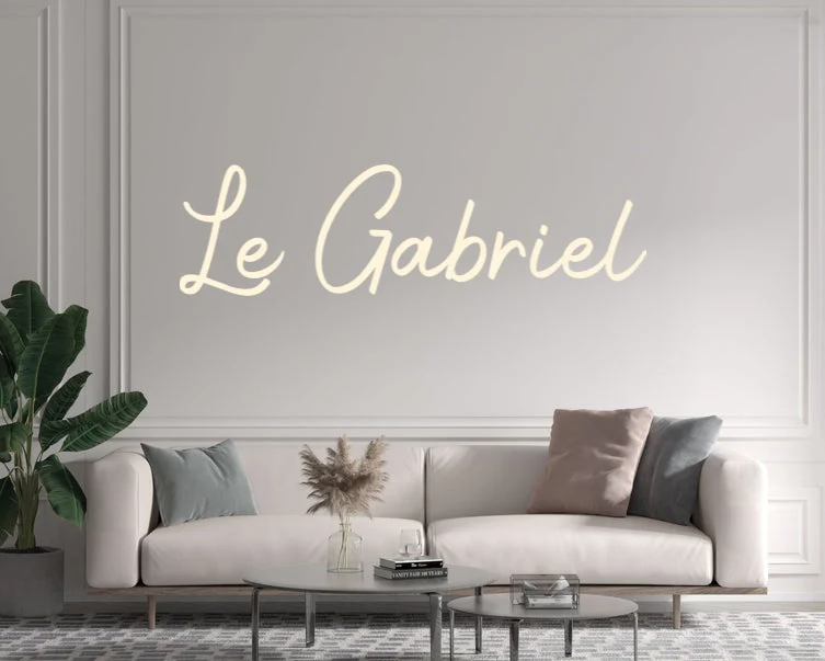 Custom text: Le Gabriel