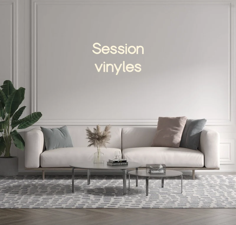 Custom text: Session vinyles