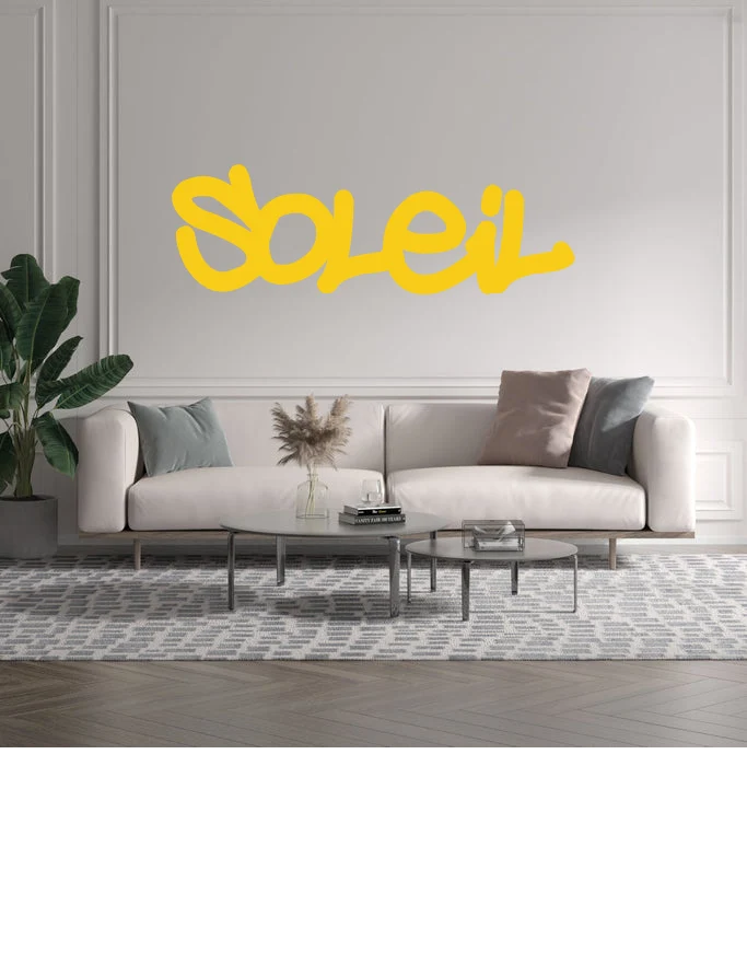 Custom text: Soleil