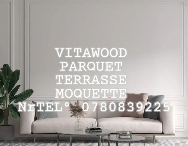 Custom text: VITAWOOD PARQUET TERRASSE MOQUETTE NrTEL° 0780839225