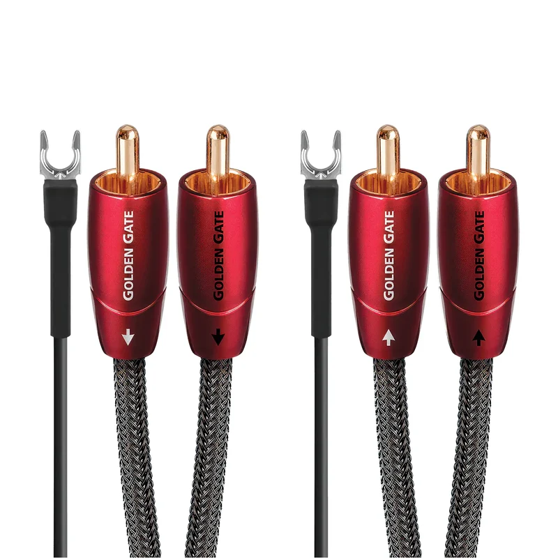 AudioQuest Golden Gate Turntable | RCA Turntable Cable + Ground Wire