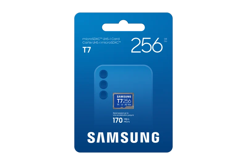 Samsung 256GB T7 Micro SD Memory Card UHS-1 / Class 10