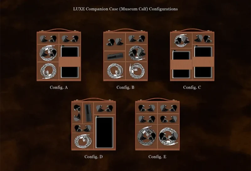 Eletech Luxe Companion Case (Zonta Museum Calf) | Travel Case for IEMs and Cables