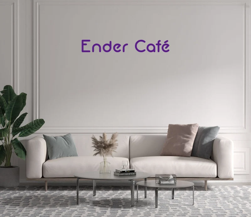 Custom text: Ender Café