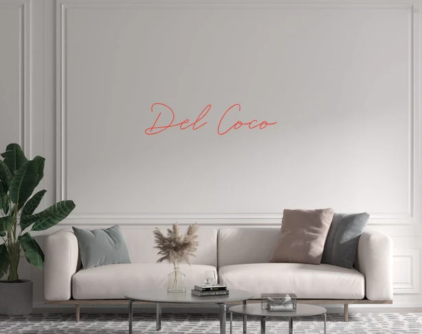 Custom text: Del Coco