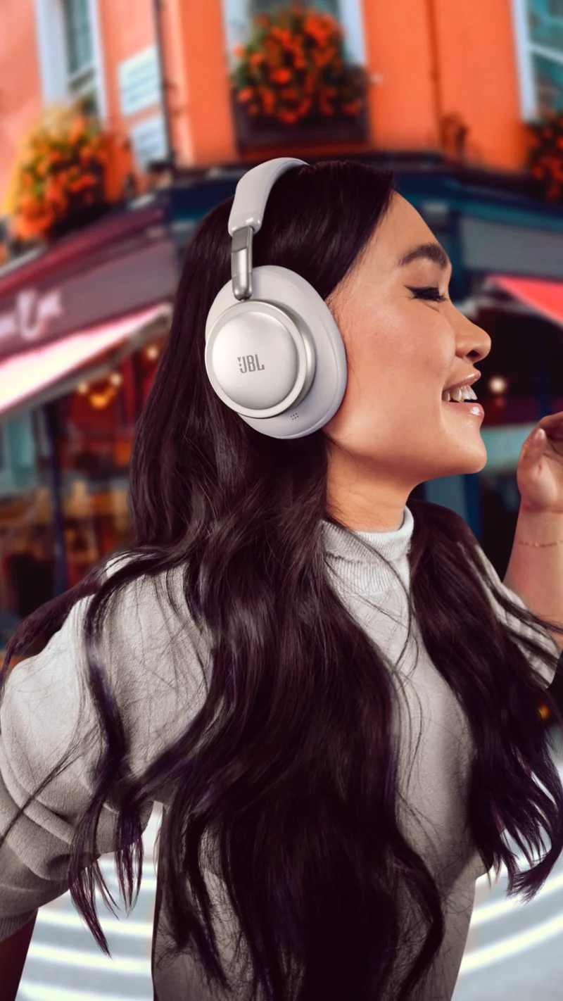 JBL Live 780NC Wireless Over-Ear Noise Cancelling Headphones - Champagne