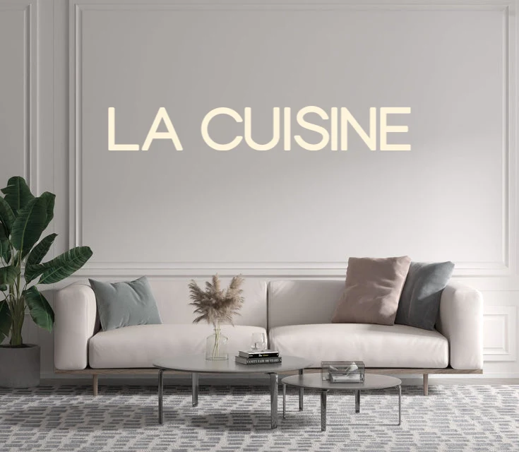 Custom text: LA CUISINE