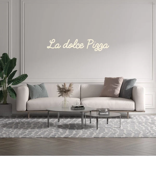Custom text: La dolce Pizza