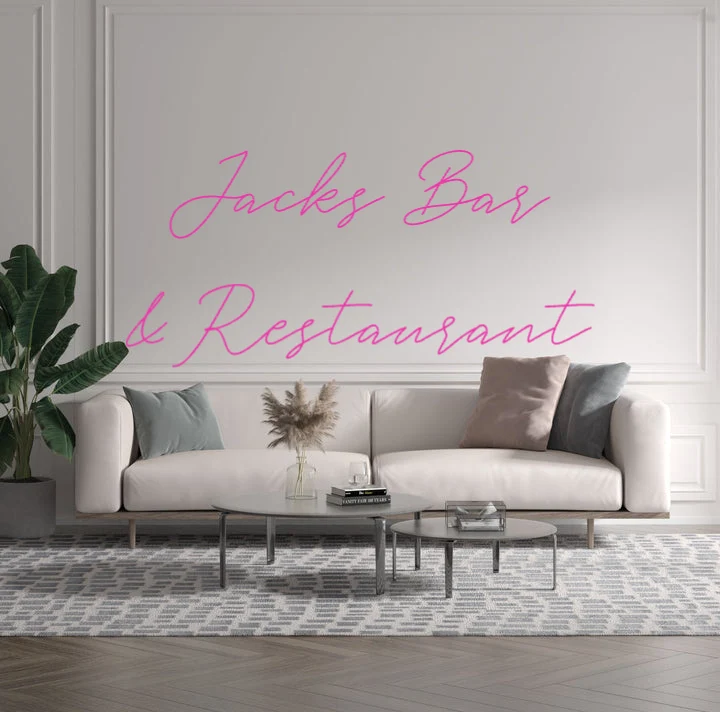 Custom text: Jacks Bar & Restaurant
