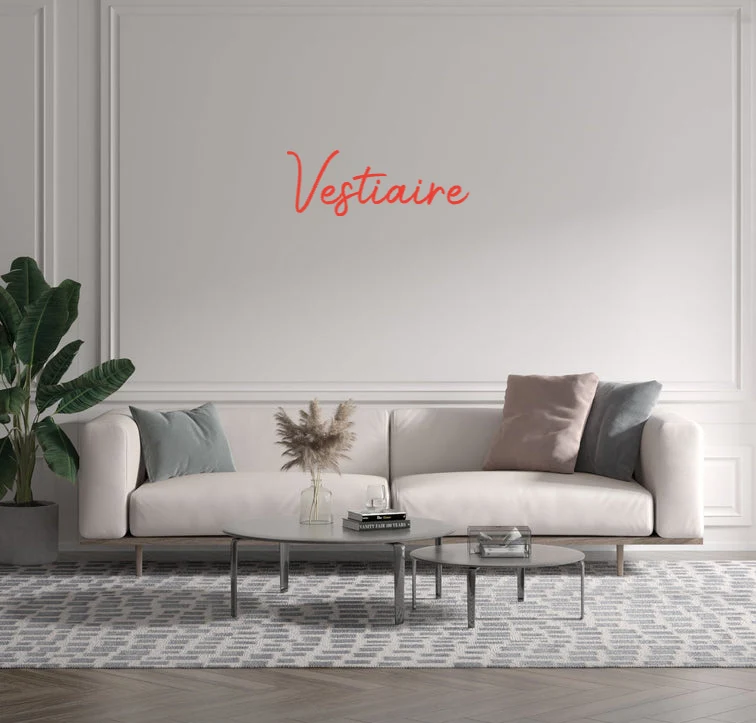 Custom text: Vestiaire