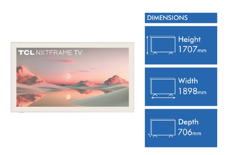 TCL 85" A300W NXTFRAME TV 2024