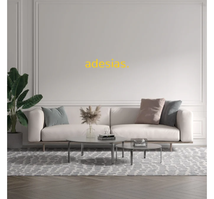 Custom text: adesias.