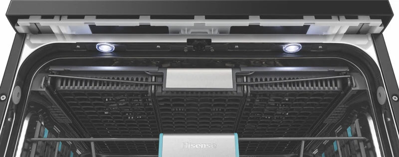 Hisense 60cm Freestanding Dishwasher, Black Steel