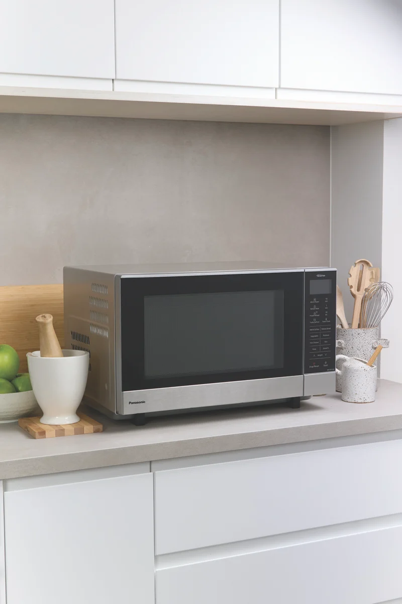 Panasonic 27L 1000W Flatbed Microwave Stainless Steel