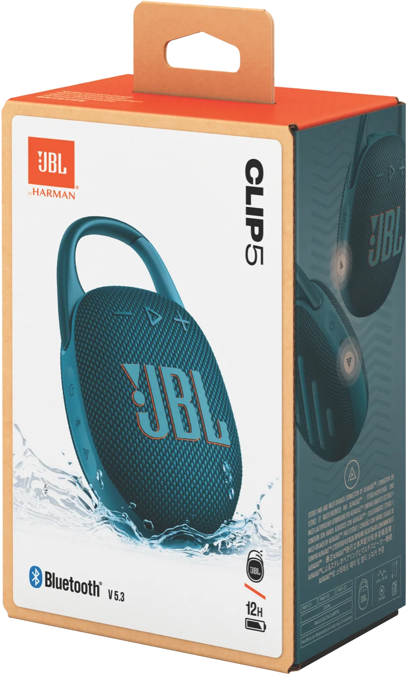 JBL Clip 5 Bluetooth Speaker - Blue
