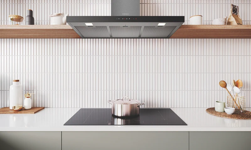 Westinghouse 90cm Canopy Rangehood, Dark Stainless Steel