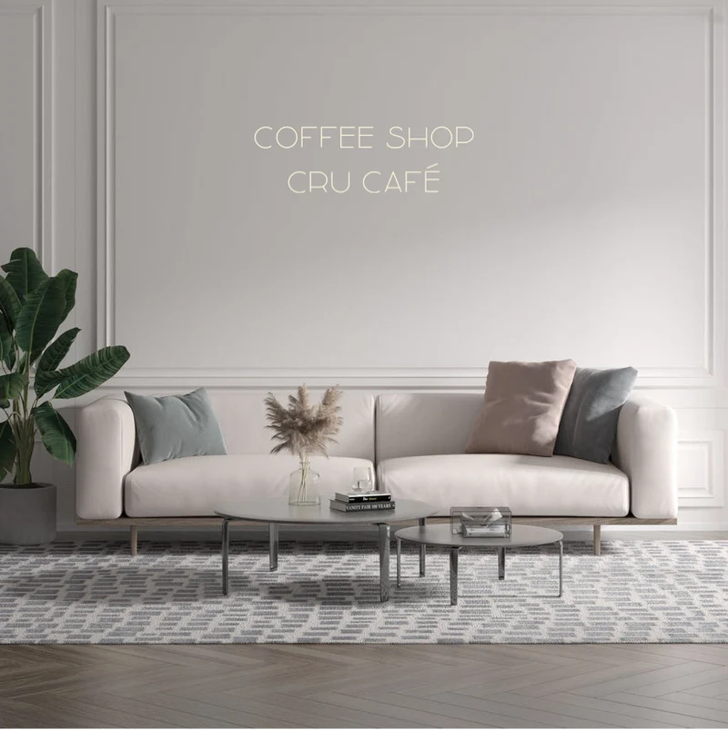 Custom text: Coffee Shop Cru Café