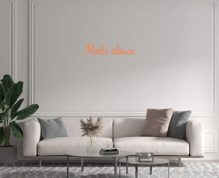 Custom text: Mots doux