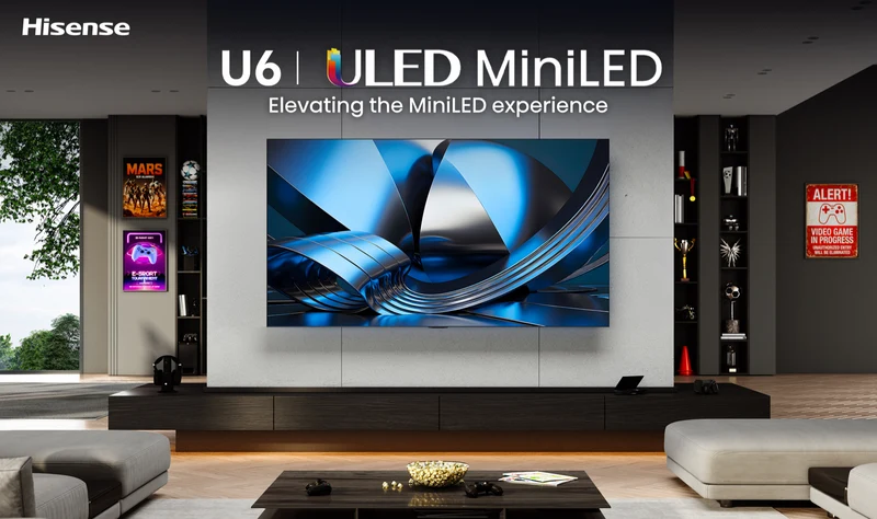 Hisense 55" U6SAU 4K ULED MiniLED Hi-QLED 144Hz Smart AI TV 2026