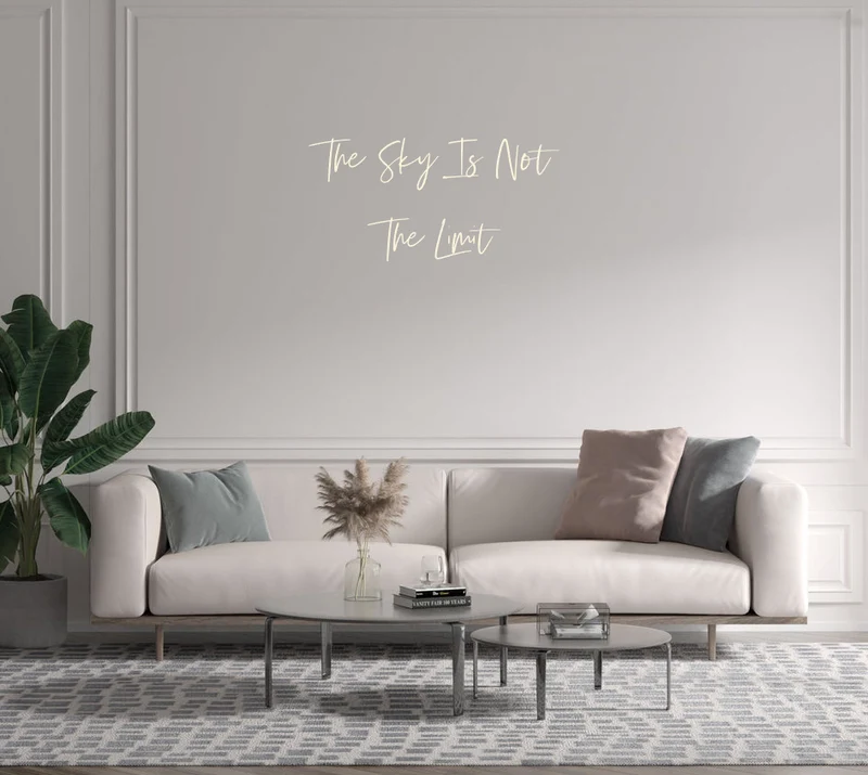 Custom text: The Sky Is Not The Limit
