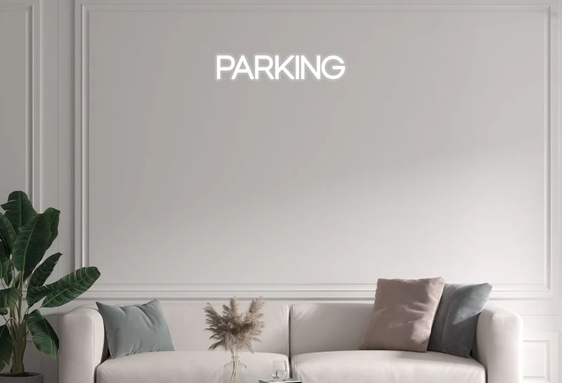 Custom text: PARKING