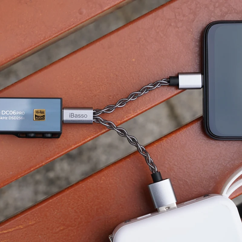iBasso CB19 USB-C Cable + Y Adapter | USB-C to C / USB-A Power