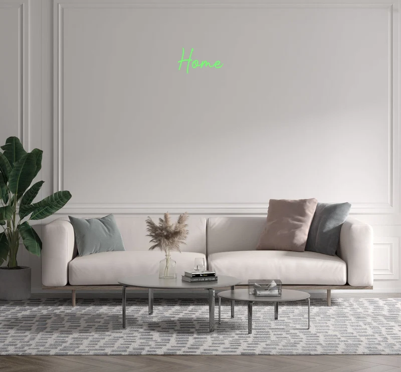 Custom text: Home