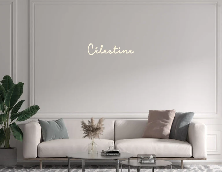Custom text: Célestine