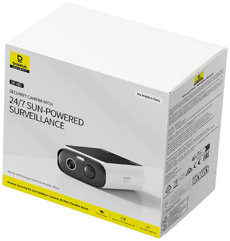 Baseus S1 Lite Flexi 2K Solar-Powered Security Camera