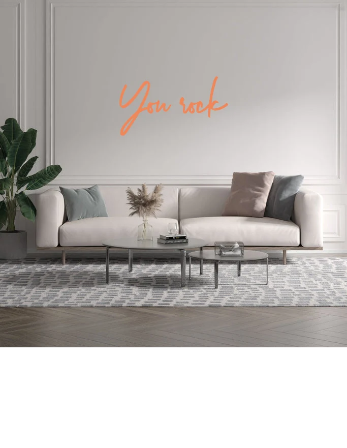 Custom text: You rock