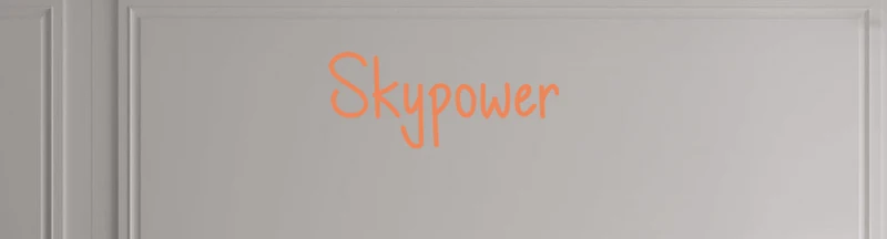 Custom text: Skypower