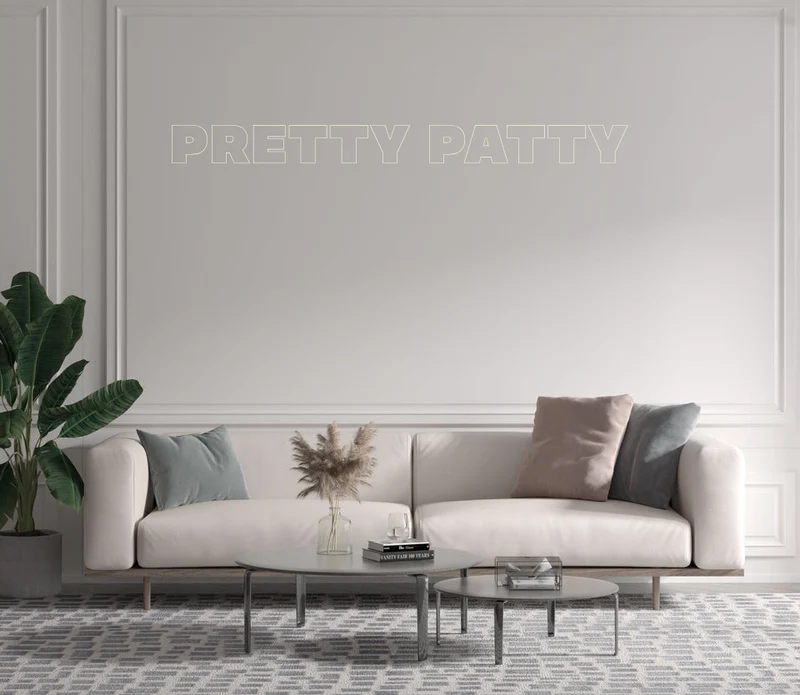 Custom text: PRETTY PATTY