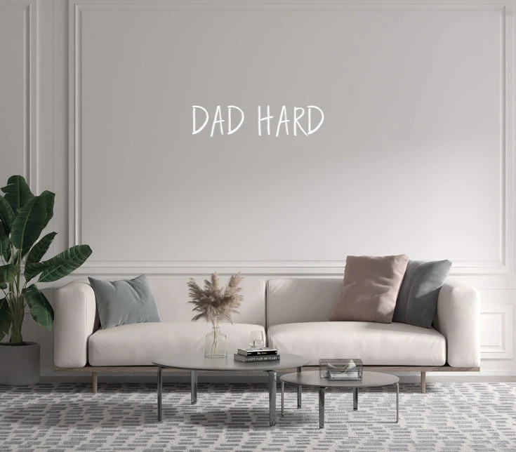 Custom text: DAD HARD