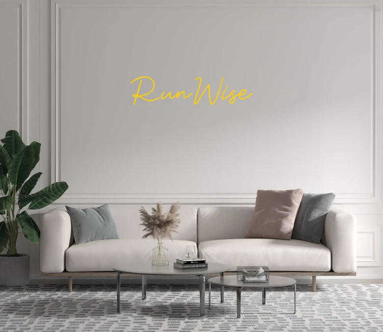 Custom text: RunWise