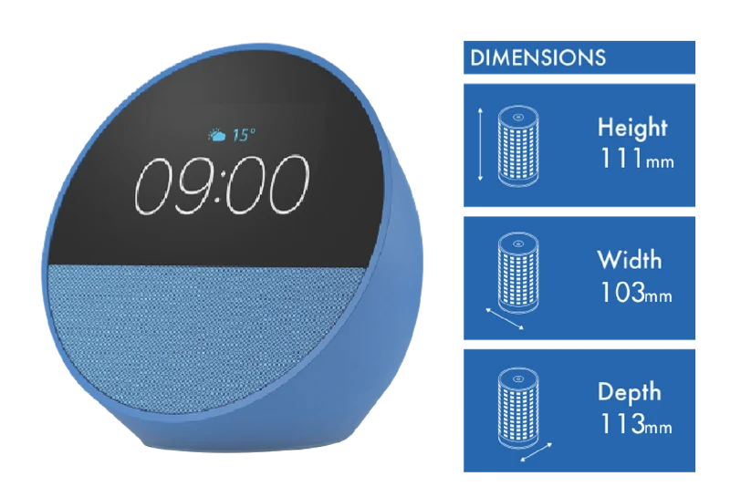 Amazon Echo Spot (Ocean Blue)