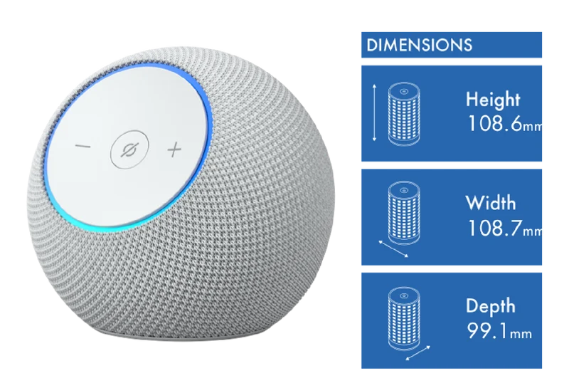 Amazon Echo Dot Max (Glacier White)