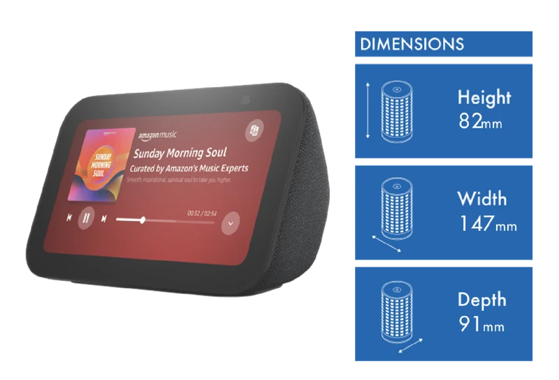 Amazon Echo Show 5 (3rd Gen) - Charcoal
