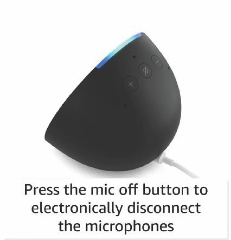 Amazon Pop Compact Smart Speaker with Alexa (Charcoal)