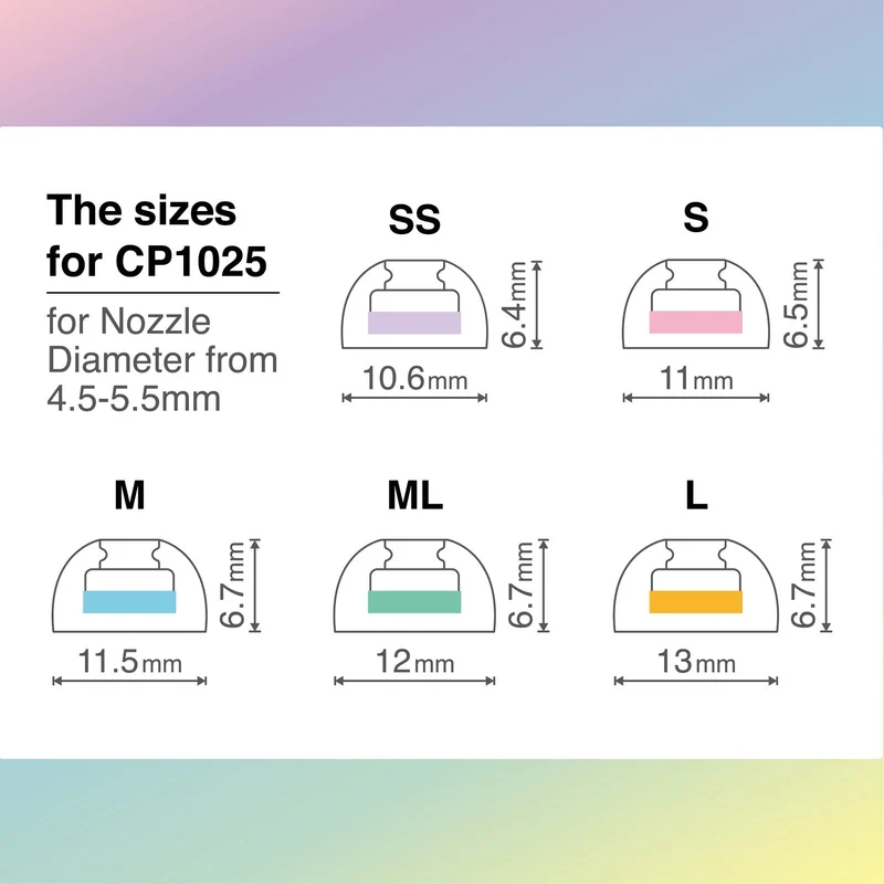 SpinFit CP1025 | Premium Eartips for TWS/AirPods